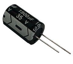 CAPACITOR ELETROLITICO 1800X35V - 1800UF X 35V - 1800MF X 35V - 105 GRAUS na internet