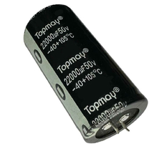 CAPACITOR ELETROLITICO 22000X50V - 22000UF X 50V - 105º GRAUS - Diprimeira