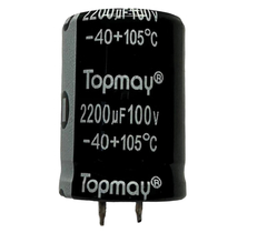 CAPACITOR ELETROLITICO 2200X100V - 2200UF X 100V - 105º GRAUS