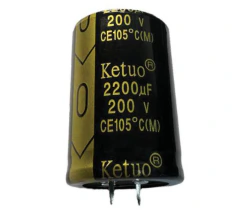 CAPACITOR ELETROLITICO 2200 X 200V - 2200UF X 200V - 105º GRAUS na internet