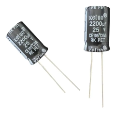 CAPACITOR ELETROLITICO 2200X25V - 2200 UF X 25V - 105 GRAUS - comprar online