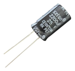 CAPACITOR ELETROLITICO 2200X25V - 2200 UF X 25V - 105 GRAUS