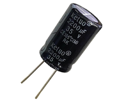 CAPACITOR ELETROLITICO 2200X35V - 2200 UF X 35V - 105º GRAUS