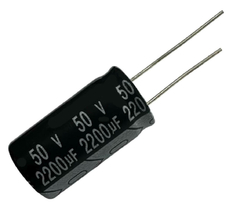 CAPACITOR ELETROLITICO 2200X50V - 2200UF X 50V - 105º GRAUS - comprar online