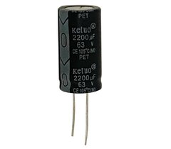 CAPACITOR ELETROLITICO 2200X63V - 2200UF X 63V - 105 GRAUS na internet