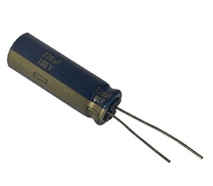 CAPACITOR ELETROLITICO 220 X 100V - 220X100V - 105º GRAUS