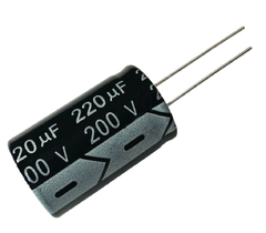 CAPACITOR ELETROLITICO 220X200V - 220UF X 200V - 105º GRAUS - comprar online