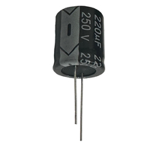 CAPACITOR ELETROLITICO 220X250V - 220UF X 250V - 105 GRAUS na internet