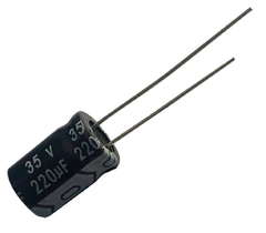 CAPACITOR ELETROLITICO 220X35V - 220UF X 35V - 105 GRAUS - comprar online
