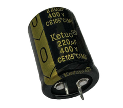 CAPACITOR ELETROLITICO 220X400V - 220UF X 400 V - 105º GRAUS - comprar online