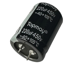 CAPACITOR ELETROLITICO 220X450V - 220UF X 450V - 105º GRAUS