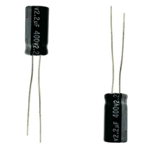 CAPACITOR ELETROLITICO 2,2 X 400V - 2,2UF X 400V - 105º GRAUS na internet
