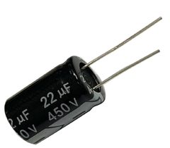CAPACITOR ELETROLITICO 22X450V - 22UF X 450V - 105 GRAUS - comprar online