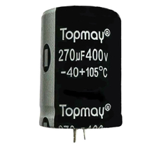 CAPACITOR ELETROLITICO 270X400V - 270UF X 400V - 105º GRAUS
