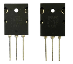 2SA1943 + 2SC5200 - KIT CONTENDO 1 PÇ DE CADA ORIGINAL TOSHIBA
