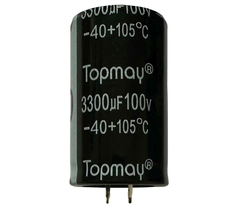 CAPACITOR ELETROLITICO 3300X100V - 3300UF X 100V - 105º GRAUS