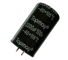 CAPACITOR ELETROLITICO 3300X100V - 3300UF X 100V - 105º GRAUS na internet