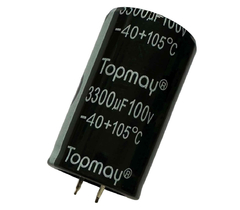 CAPACITOR ELETROLITICO 3300X100V - 3300UF X 100V - 105º GRAUS - Diprimeira