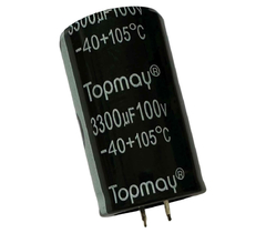 CAPACITOR ELETROLITICO 3300X100V - 3300UF X 100V - 105º GRAUS - loja online