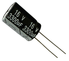 CAPACITOR ELETROLITICO 3300X16V - 3300UF X 16V - 105º GRAUS. - comprar online