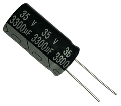 CAPACITOR ELETROLITICO 3300X35V - 3300UF X 35V - 105º GRAUS