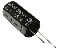 CAPACITOR ELETROLITICO 3300X63V - 3300UF X 63V - 105º GRAUS