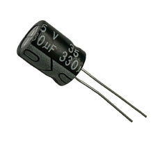 CAPACITOR ELETROLITICO 330X35V - 330UF X 35V - 105º GRAUS na internet