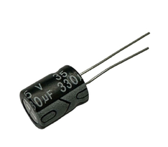 CAPACITOR ELETROLITICO 330X35V - 330UF X 35V - 105º GRAUS