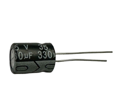 CAPACITOR ELETROLITICO 330X35V - 330UF X 35V - 105º GRAUS - Diprimeira