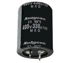 CAPACITOR ELETROLITICO 330X400V - 330UF X 400V - 105 GRAUS