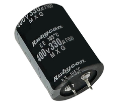 CAPACITOR ELETROLITICO 330X400V - 330UF X 400V - 105 GRAUS na internet