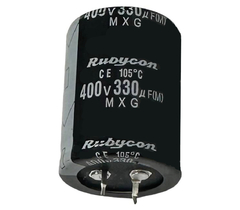 CAPACITOR ELETROLITICO 330X400V - 330UF X 400V - 105 GRAUS - Diprimeira