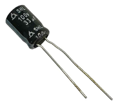 CAPACITOR ELETROLITICO 33X100V - 33UF X 100V