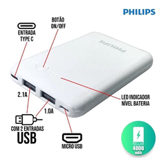 POWER BANK PHILIPS 4000 MAH na internet