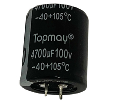 CAPACITOR ELETROLITICO 4700X100V - 4700UF X 100V - 105 GRAUS