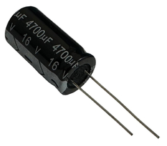 CAPACITOR ELETROLITICO 4700X16V - 4700UF X 16V - 105º GRAUS
