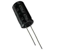 CAPACITOR ELETROLITICO 4700X16V - 4700UF X 16V - 105º GRAUS - Diprimeira