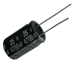 CAPACITOR ELETROLITICO 4700X25V - 4700UF X 25V - 105º GRAUS