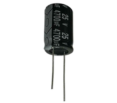 CAPACITOR ELETROLITICO 4700X25V - 4700UF X 25V - 105º GRAUS na internet