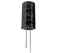 CAPACITOR ELETROLITICO 4700X35V - 4700UF X 35V - 105º GRAUS - Diprimeira