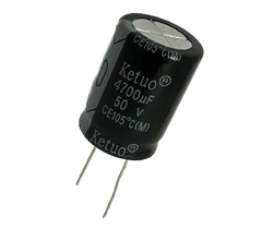 CAPACITOR ELETROLITICO 4700X50V - 4700UF X 50V - 105º GRAUS