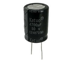CAPACITOR ELETROLITICO 4700X50V - 4700UF X 50V - 105º GRAUS - comprar online