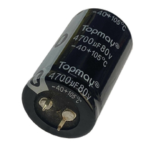 CAPACITOR ELETROLITICO 4700X80V - 4700UF X 80V - 105 GRAUS - comprar online