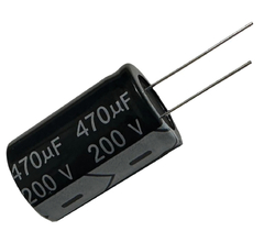 CAPACITOR ELETROLITICO 470X200V - 470UF X 200V - 105 GRAUS - comprar online