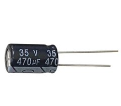 CAPACITOR ELETROLITICO 470X35V - 470 UF X 35V - 105 GRAUS - comprar online