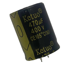 CAPACITOR ELETROLITICO 470X400V - 470UF X 400V - 105 GRAUS