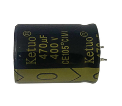 CAPACITOR ELETROLITICO 470X400V - 470UF X 400V - 105 GRAUS - loja online