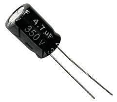 CAPACITOR ELETROLITICO 4,7X350V - 4,7UF X 350V - 105º GRAUS - comprar online
