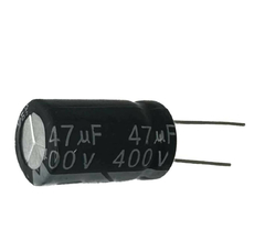 CAPACITOR ELETROLITICO 47X400V - 47UF X 400V - 105 GRAUS