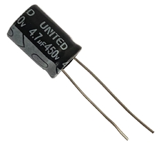 CAPACITOR ELETROLITICO 4,7X450V - 4,7UF X 450V